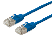 Equip Cat.6A F/FTP Slim-Patchkabel, 1.0m, Blau