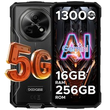 DOOGEE Fire7 5G Android 15 Outdoor Handy 13000mAh 16GB+256GB Smartphone NFC 6.6"