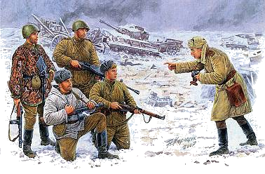 Russische Infanterie Korsun 1944 Photo for the Newspaper