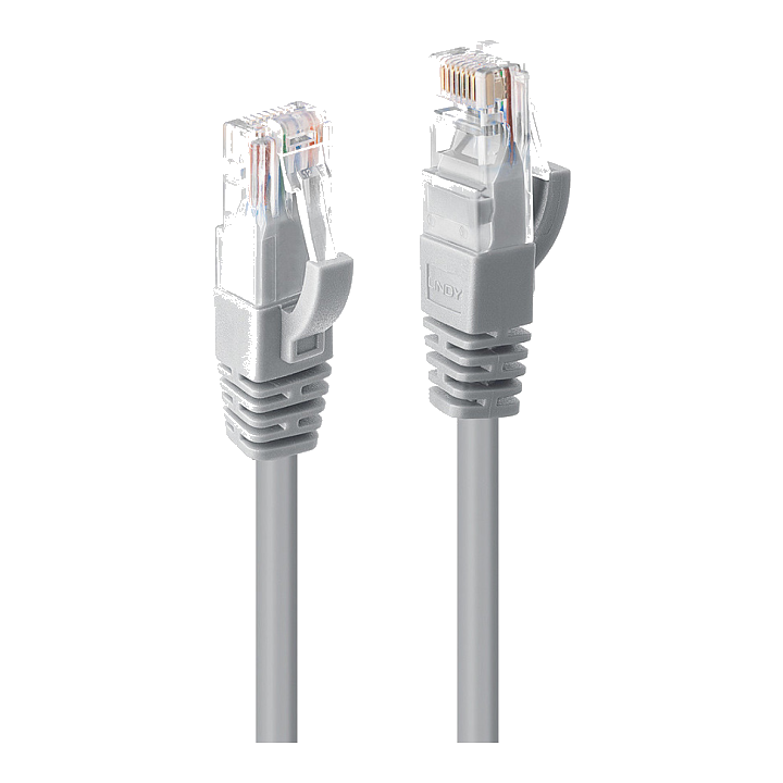 LINDY Patchkabel Cat6 U/UTP grau 0.50m