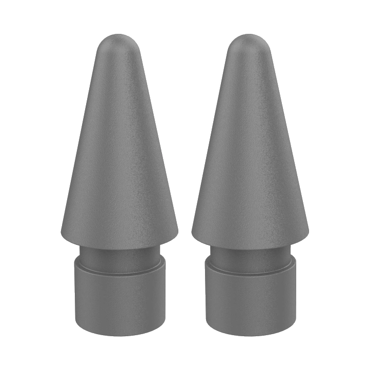 DEQSTER Pencil Tip Ersatzspitzen für Pencil 2, 2 Stück grau