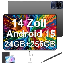 2026 Tablet 10/14 Zoll Android 15 Tablet 24GB+256GB ROM 8580mAh 2SIM LTE 2.4G+5G