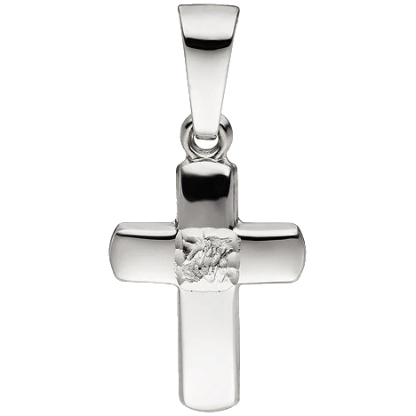 Anhänger Kreuz 333 Gold Weißgold Kreuzanhänger Goldanhänger