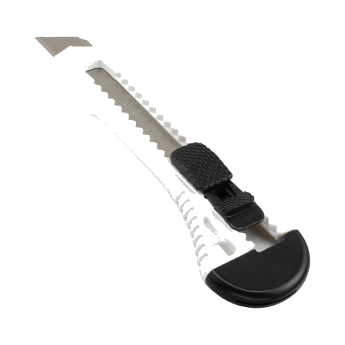 InLine® Allzweck Cutter Messer, 18mm Klinge, weiß