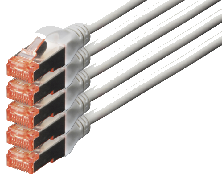 Digitus CAT 6 S/FTP Patchkabel, 5 Stück