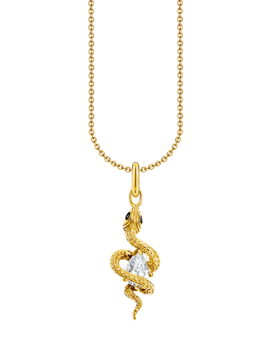 Thomas Sabo KE2300-565-14-L45V Vergoldete Kette mit Tempting Romance Schlangen-Anhänger Damen