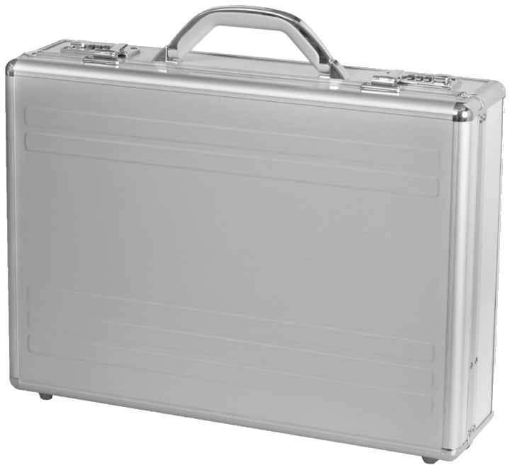 *pilotenkoffer Alumaxx kronos 34,5 x 46 x 12 cm zilver