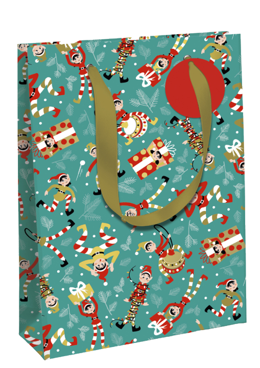 Clairefontaine Weihnachts-Geschenktüte , Lutins, , mittel
