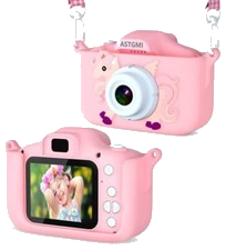 ASTGMI Kinder Kamera 2.0 Display Digitalkamera 1080P HD Anti-Drop Fotoapparat