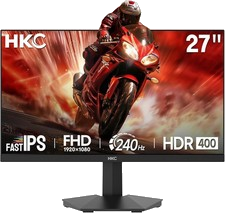 HKC 27 Zoll Gaming Monitor 240Hz FHD 1080p IPS 1ms MPRT HDR400 HDMI & DP