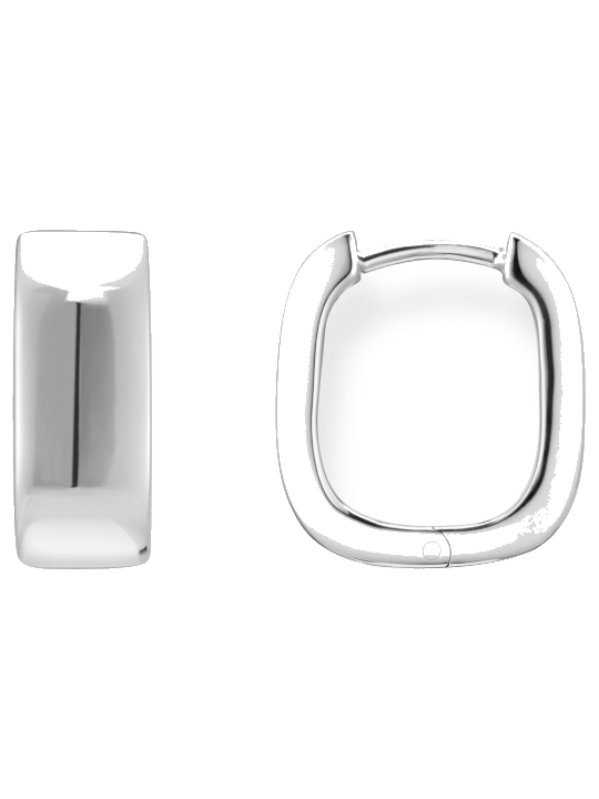 Thomas Sabo CR744-001-21 Bold - Silberne Creolen in eckiger Form 16,5 mm Damen