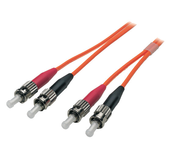 Duplex Patchkabel ST-ST OM2, 10m LSZH 3mm orange