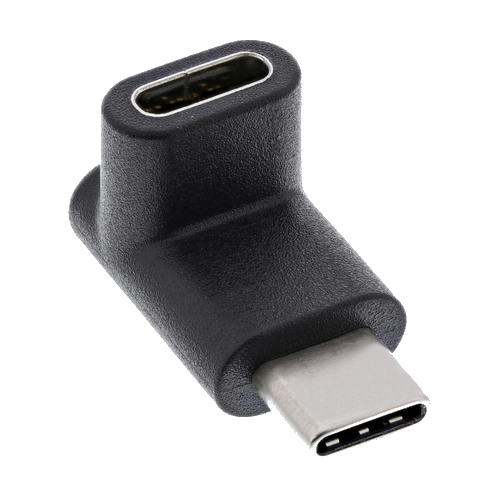 InLine® USB 3.2 Gen.2 Adapter, USB-C Stecker an C Buchse, oben unten gewinkelt