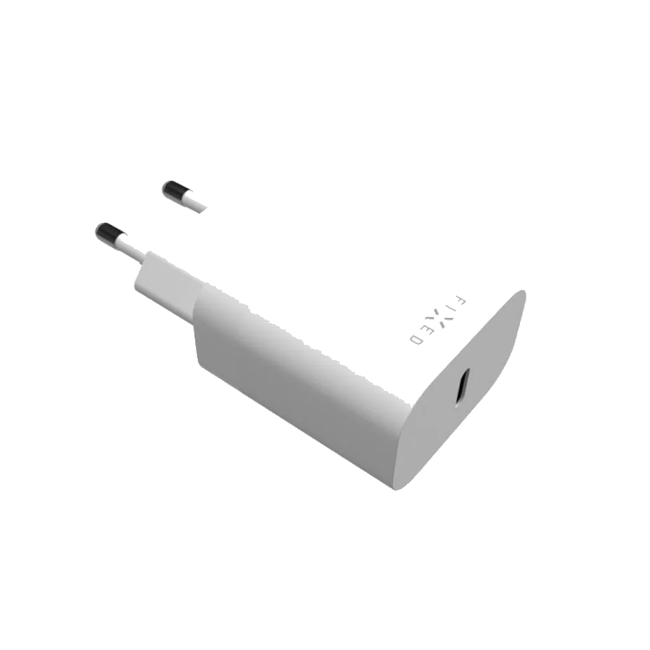 Netzladegerät Fixed, 20W, 3A, 1 x USB-C, Weiß