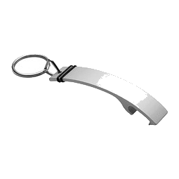 reflects® Schlüsselanhänger mit Flaschenöffner Cathargo, silber