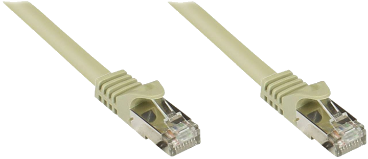 Good Connections Patchkabel m. Cat.7 Rohkabel grau 2m