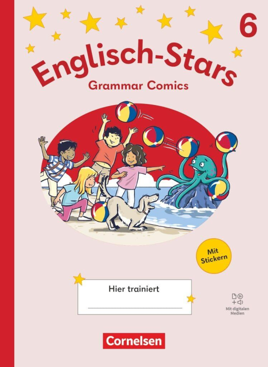 Englisch-Stars 6. Schuljahr - Allgemeine Ausgabe ab 2025 - Übungsheft Grammar Comics - Mit Lösungen und digitalen Medien