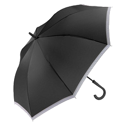 Reflektor-Stockschirm Safety, schwarz