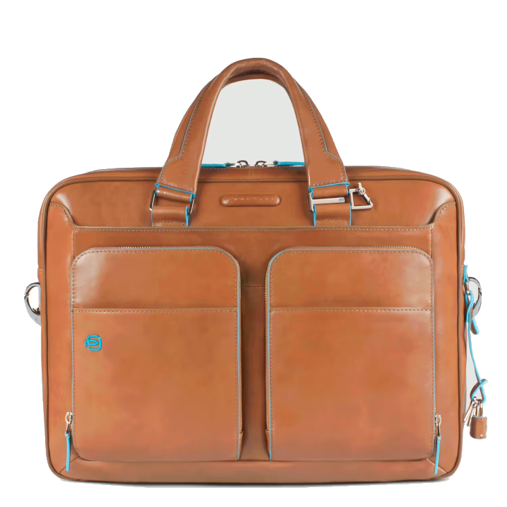 Piquadro Blue Square Schmale Laptoptasche mit Laptofach 14" sabbia sahara