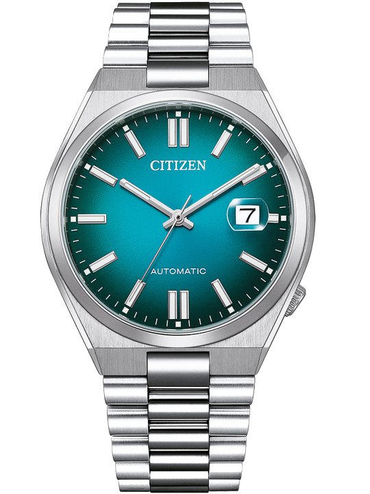 Citizen Automatikuhr TSUYOSA 60h NJ0151-88X, Armbanduhr, Damenuhr, Herrenuhr, Edelstahlarmband, Saphirglas, Datum