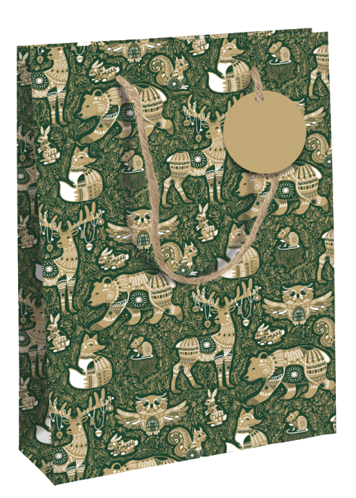 Clairefontaine Weihnachts-Geschenktüte , Forest, , mittel