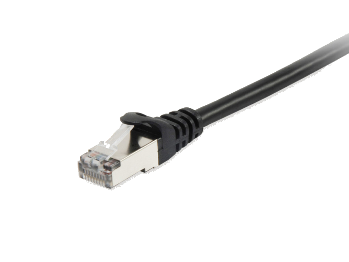 Equip Patchkabel Cat6A S/FTP 2xRJ45 1.00m schwarz LSZH Polybeutel