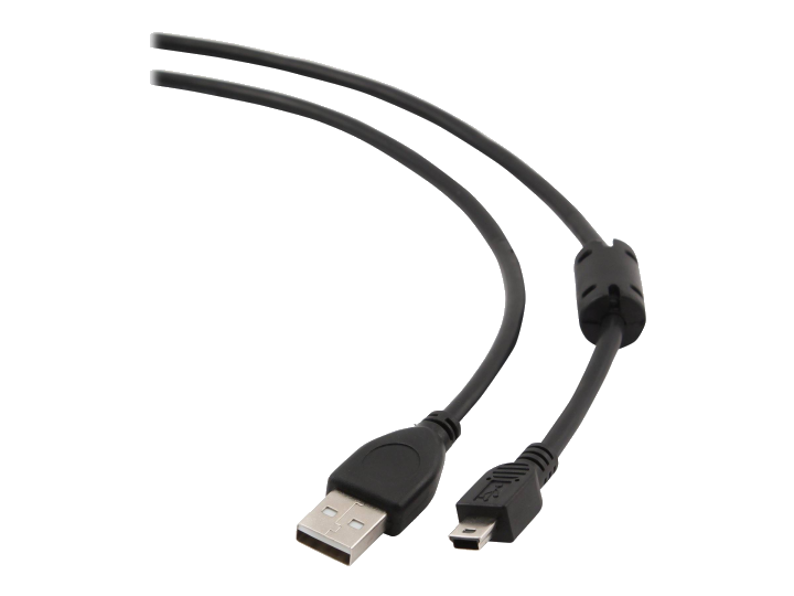 gembird USB-Kabel 2.0 auf Mini-USB-Stecker schwarz 1,8m