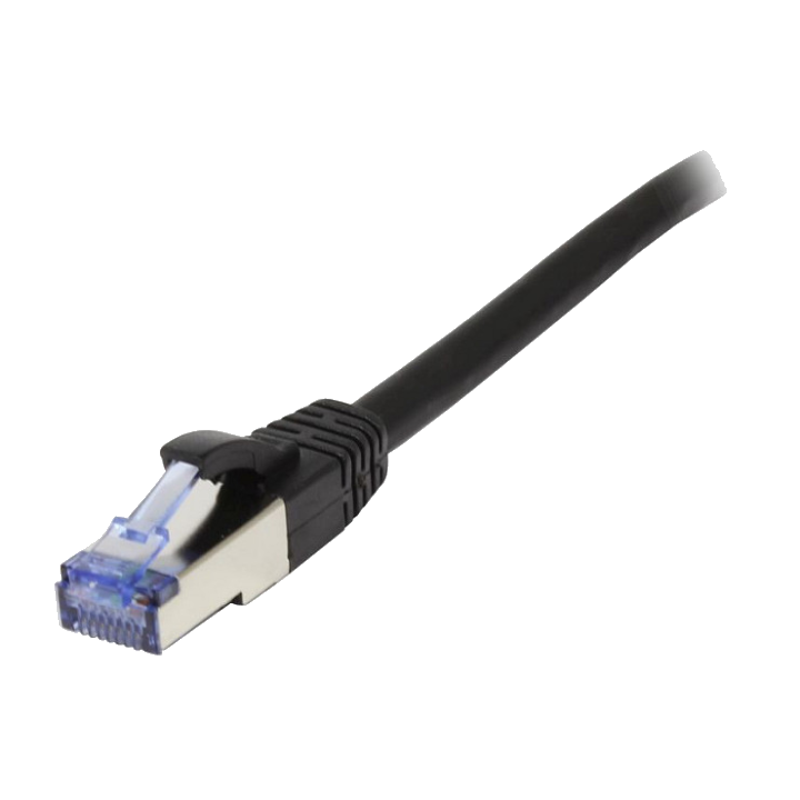 Synergy21 Patchkabel RJ45, CAT6A 500Mhz, 1,5m, schwarz, S-STP(S/FTP), Komponent getestet(GHMT certified), AWG26,