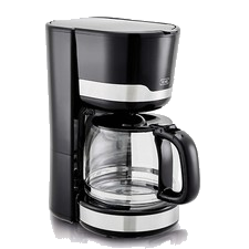 Filter-Kaffeemaschine Kaffeeautomat Schwarz Weiß Glas 1,5L 12 Tassen 1.000W KHG