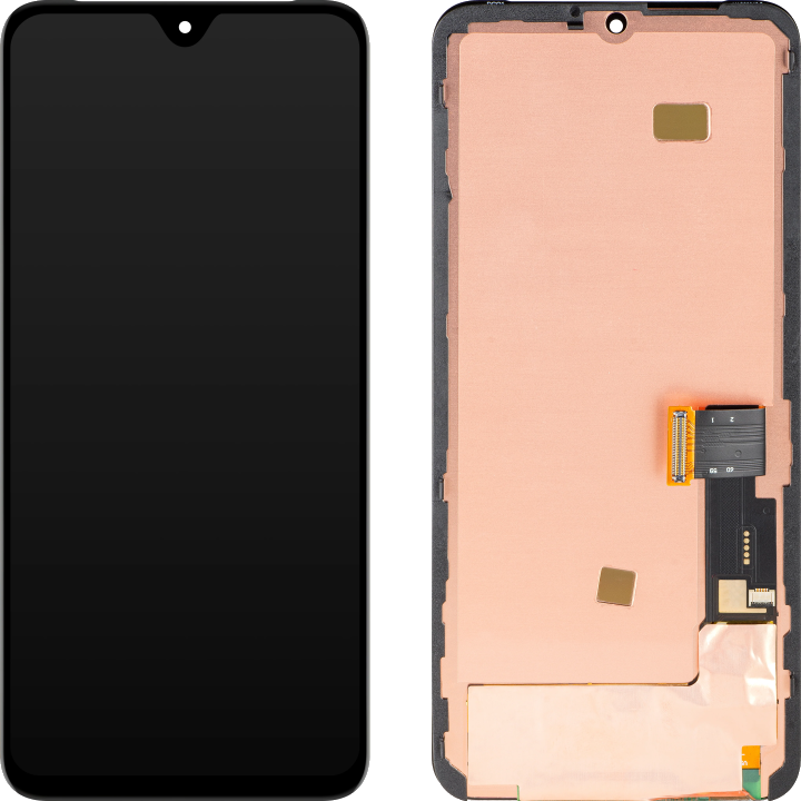 Display mit Touchscreen MP kompatibel mit Google Pixel 8, mit Rahmen, OLED-Version, Schwarz