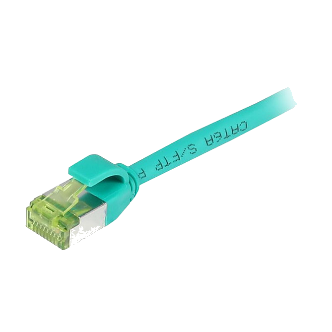 Synergy21 Patchkabel RJ45, CAT6A 500Mhz, 1,5m, grün, S-STP(S/FTP), slimline rund d=4,5mm, TPE/LSZH(Superflex), AWG28, mit CAT7 Rohkabel,