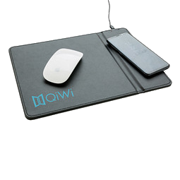 XD COLLECTION Mousepad mit Wireless-5W-Charging Funktion, schwarz