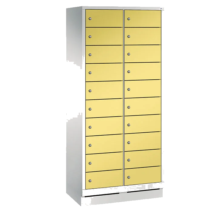 Laptopschrank Evolo mit Elektrifizierung, Sicherheits-Drehriegel