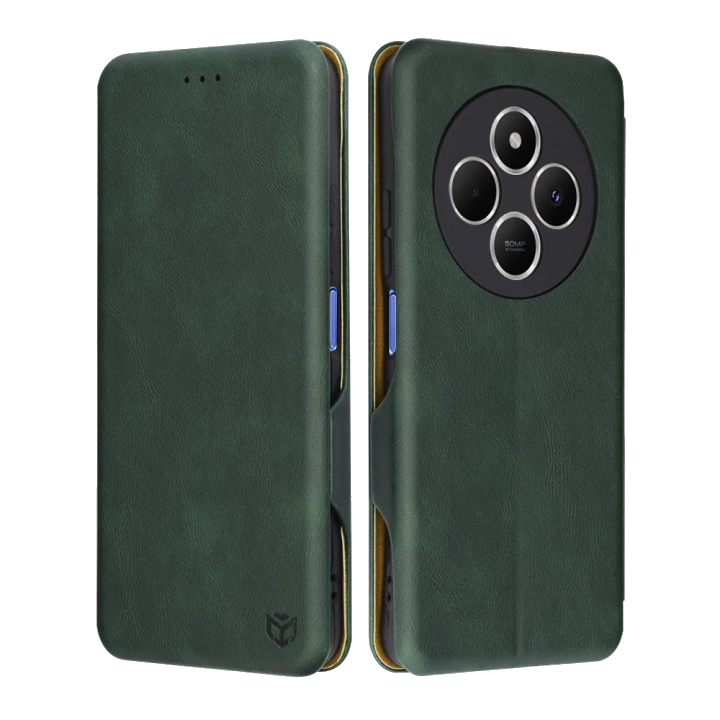 Hülle für Xiaomi Poco C75 / Redmi 14C, Techsuit, Safe Wallet Plus, Grün