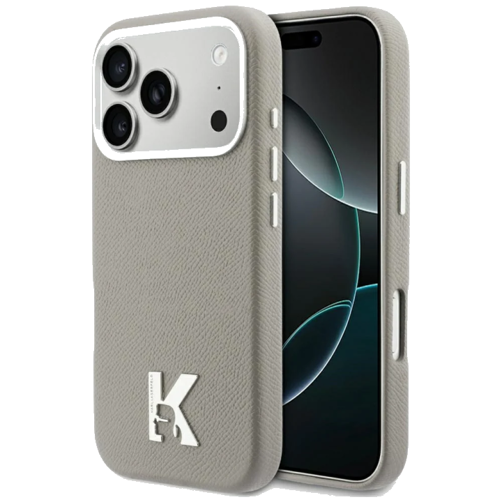 MagSafe Hülle für Apple iPhone 17 Pro, Karl Lagerfeld, Karl Head Logo, Grau