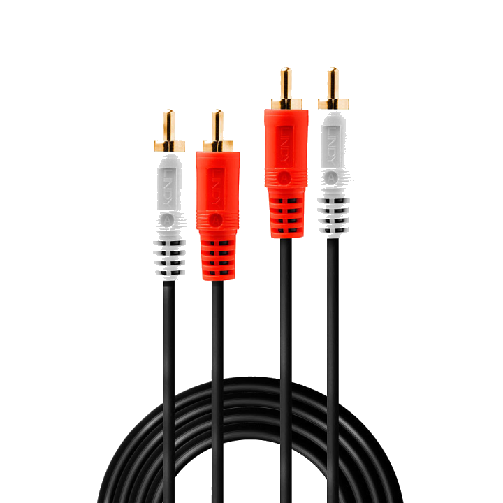 LINDY Audiokabel Stereo 2xRCA/2xRCA M/M 10m