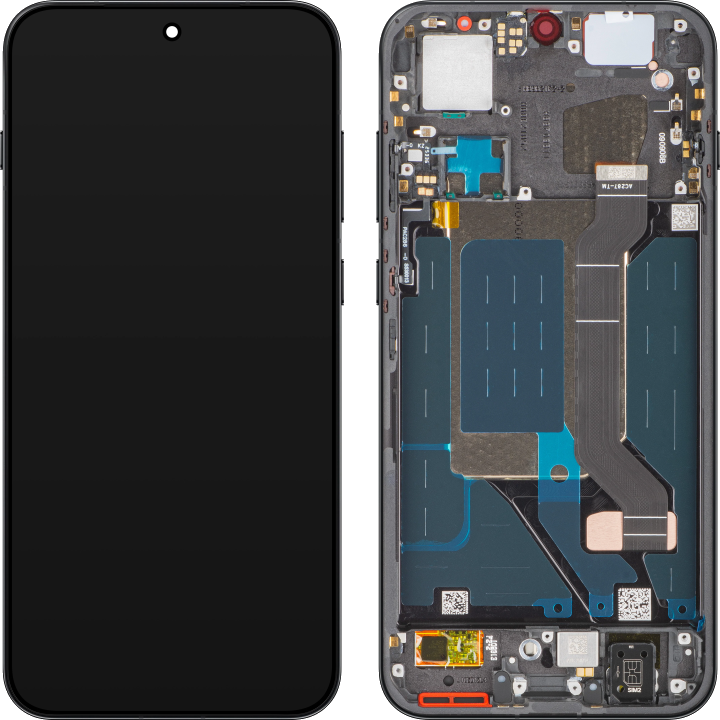 Display mit Touchscreen Oppo Find X9, mit Rahmen, Schwarz (Space Black), Service Pack 621029000714