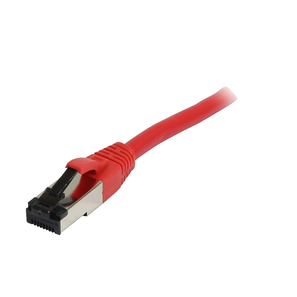 Synergy21 Patchkabel RJ45, CAT8.1 2000Mhz, 0,5m, rot, S-STP(S/FTP), TPE(Ultra SuperFlex), AWG26,