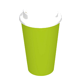 Trinkbecher Coffee-Time, 350 ml, Lemon