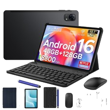 POCKAM P10 Pro Android 16 Tablet 10,1 Zoll, 48 GB + 128 GB, 8800 mAh, Octa-Core