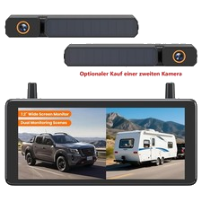 AUTO-VOX Solar 3APLUS MAX 7.2" DVR Portable Rückfahrkamera Kabellos