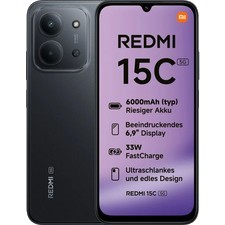 Xiaomi Redmi 15C 5G 128 GB Midnight Black Dual SIM Smartphone Handy