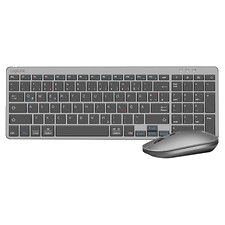 Funk Tastatur + Maus Dual-Mode Wireless kabellos Keyboard 2,5Ghz PC Computer
