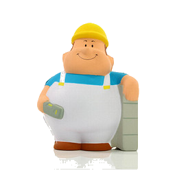 Herr Bert® Anti-Stress-Figuren Maurer Bert, weiß