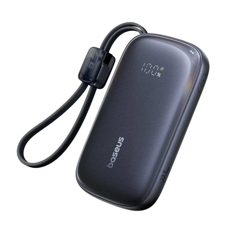 Externe Batterie Baseus EnerFill FC21 QPow 3 Ultra, 10000mAh, 22,5W, QC + PD, 1 x USB-A - 1 x USB-C, Schwarz E0027L00