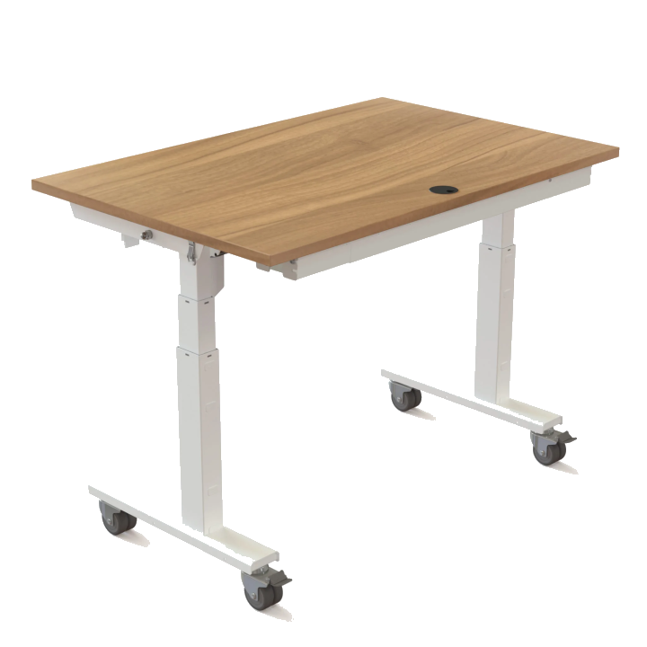 Rechteck-Schreibtisch, klapp- & höhenverstellbar, B x T 120 x 80 cm