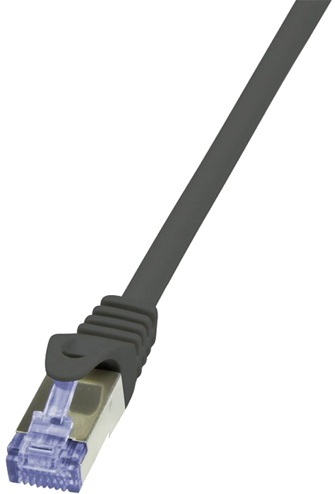 LogiLink Patchkabel, Kat. 6A, S/FTP, 3,0 m, schwarz