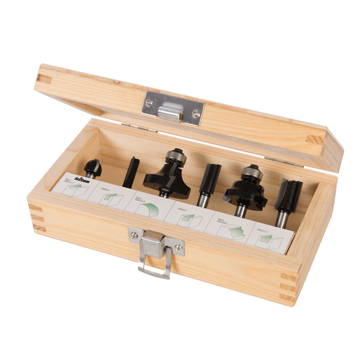 Einsteigerpaket 1/4-Zoll Fräser Set 6-tlg.