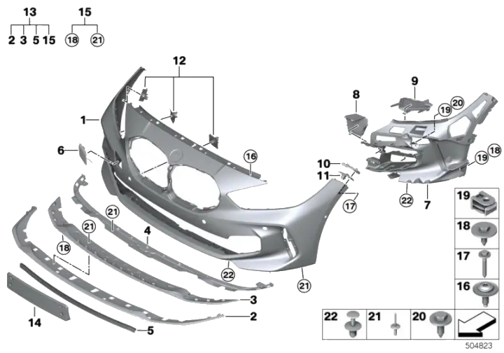 BMW Adapter Motorraumabschirmung 51118078468 - Bildposition 04
