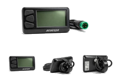ANANDA D13 LCD Display E-Bike Pedelec Boardcomputer mit 4-6 km/h Schiebehilfe